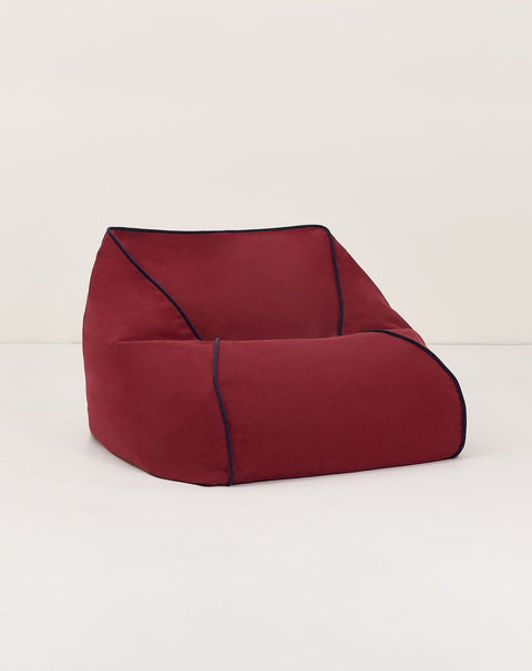 Puff MARLOW  Burnt red 65 x 65 x 42 cm