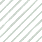 Papel de Parede Listrado Diagonal Verde  2,80 x 0,45 m
