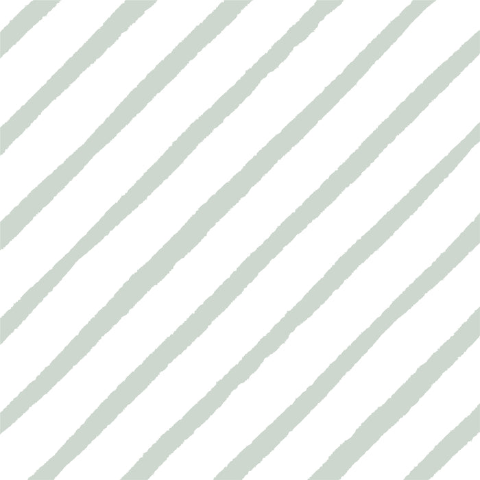 Papel de Parede Listrado Diagonal Verde  2,80 x 0,45 m