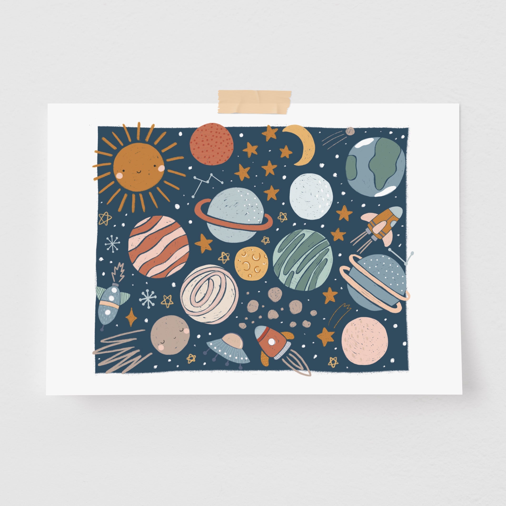 Pôster Decorativo Planetário