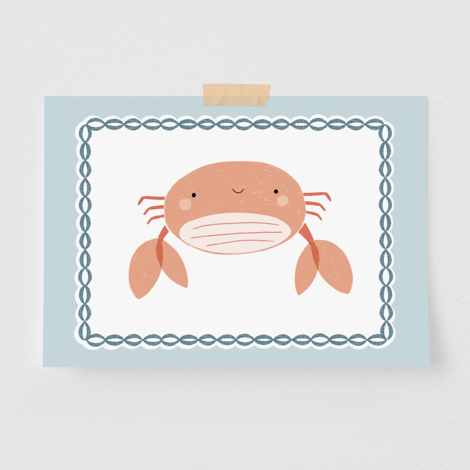 Pôster Decorativo Caranguejo não é peixe