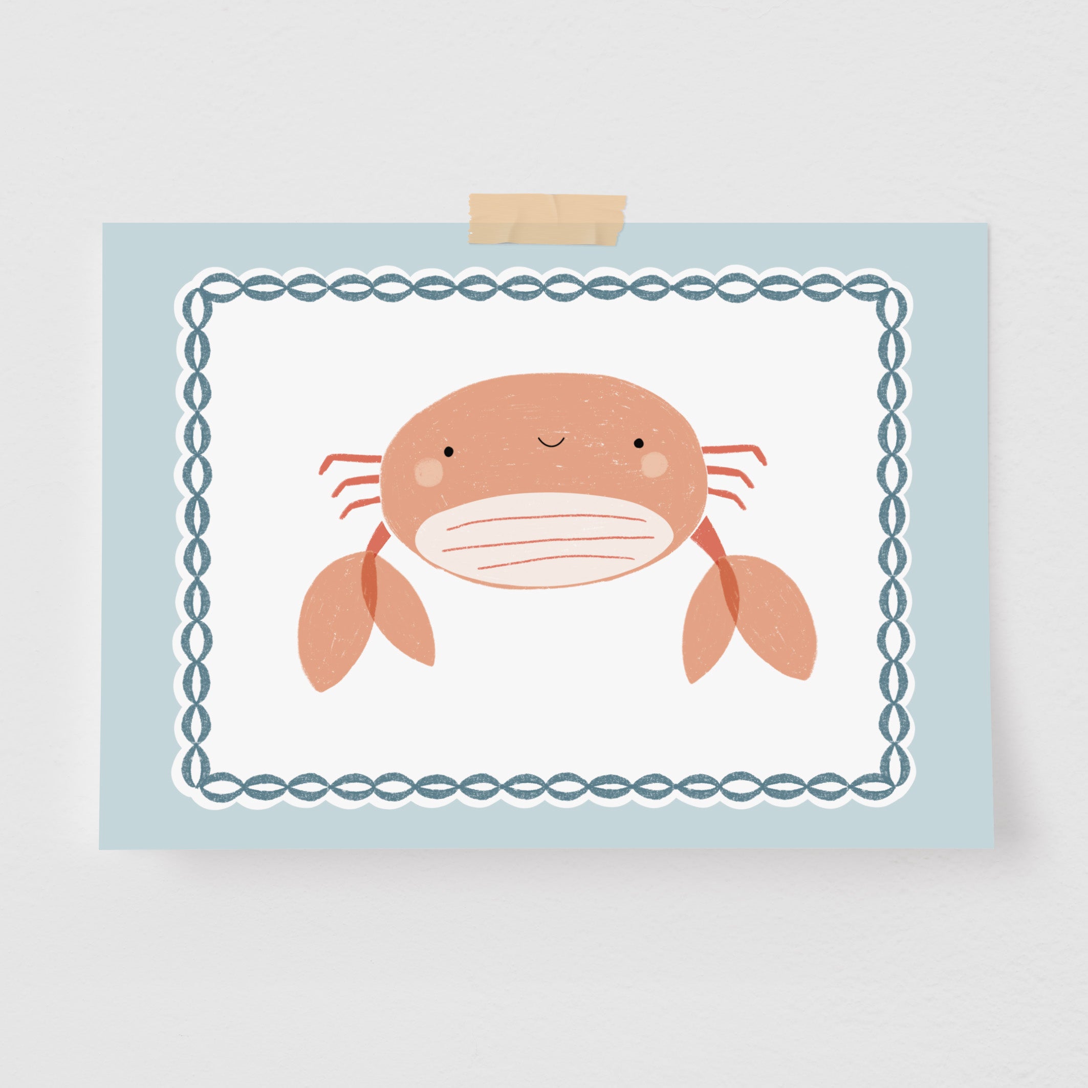 Pôster Decorativo Caranguejo não é peixe