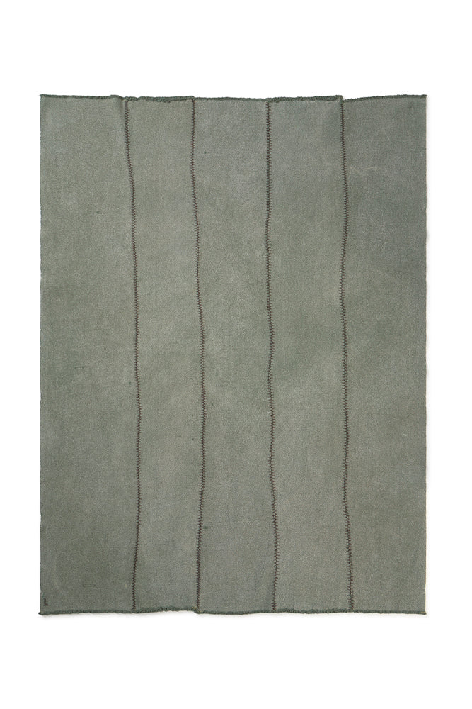 Tapete Lavável Lorena Canals Stonewashed Duck green - Verde pato 165 x 210 cm
