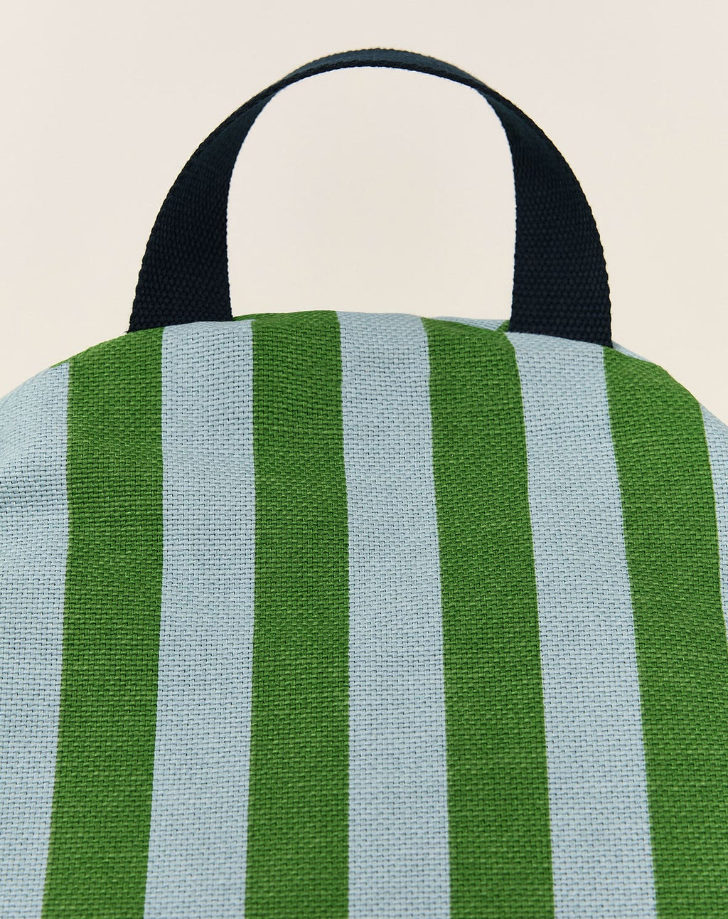 Puff BLISS listras Verde e Azul 65 x 100 x 55 cm