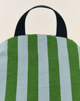 Puff BLISS listras Verde e Azul 65 x 100 x 55 cm