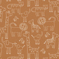 Papel de Parede Bichanos color Terracota 2,80 x 0,45 m