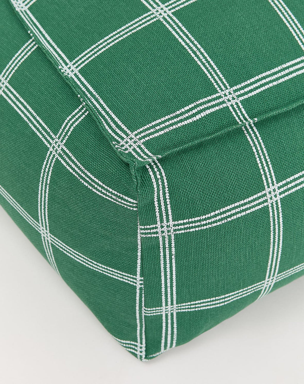 Puff VIBES long  verde e branco 70 x 105 x 57 cm