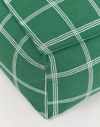 Puff VIBES long  verde e branco 70 x 105 x 57 cm