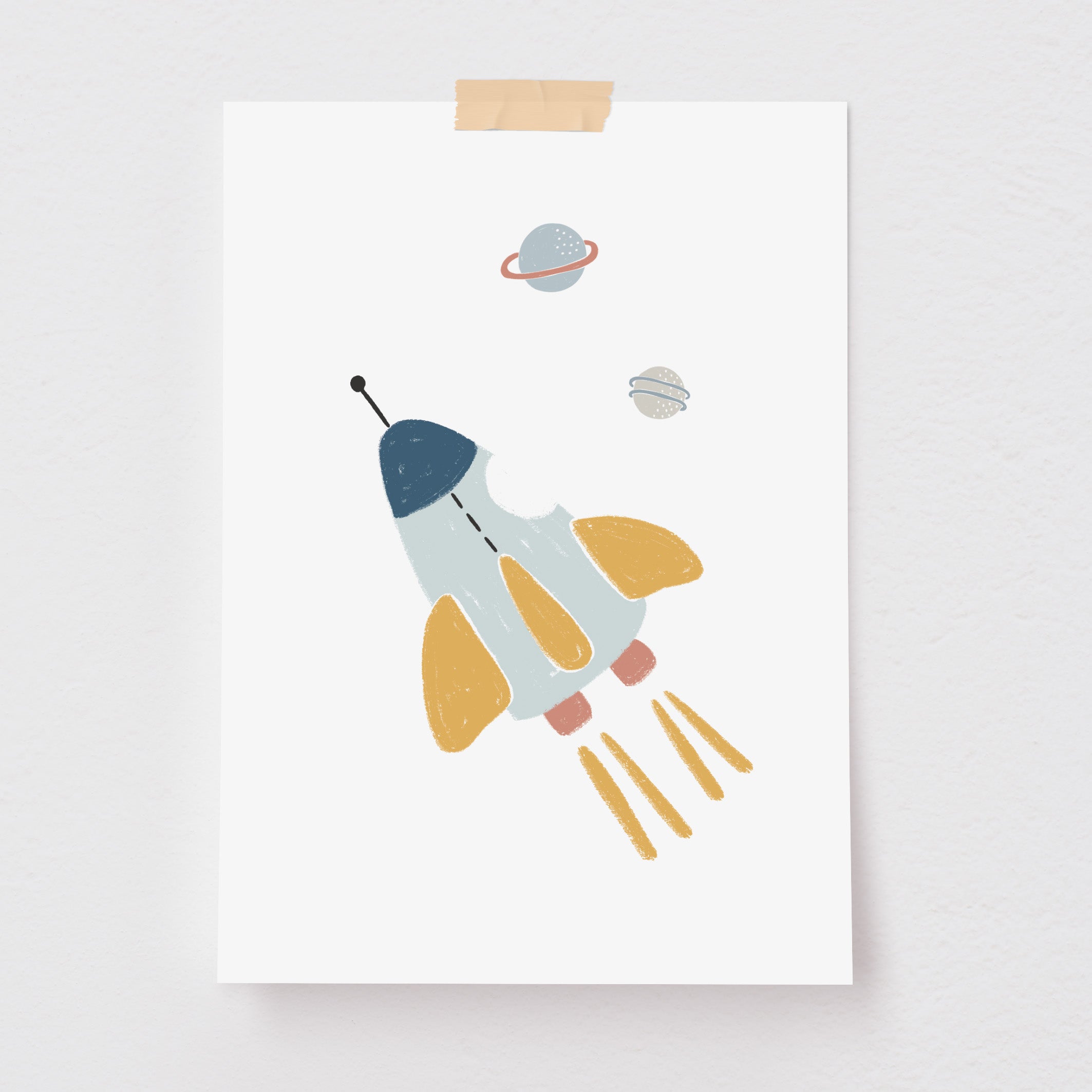 Pôster Decorativo Foguete