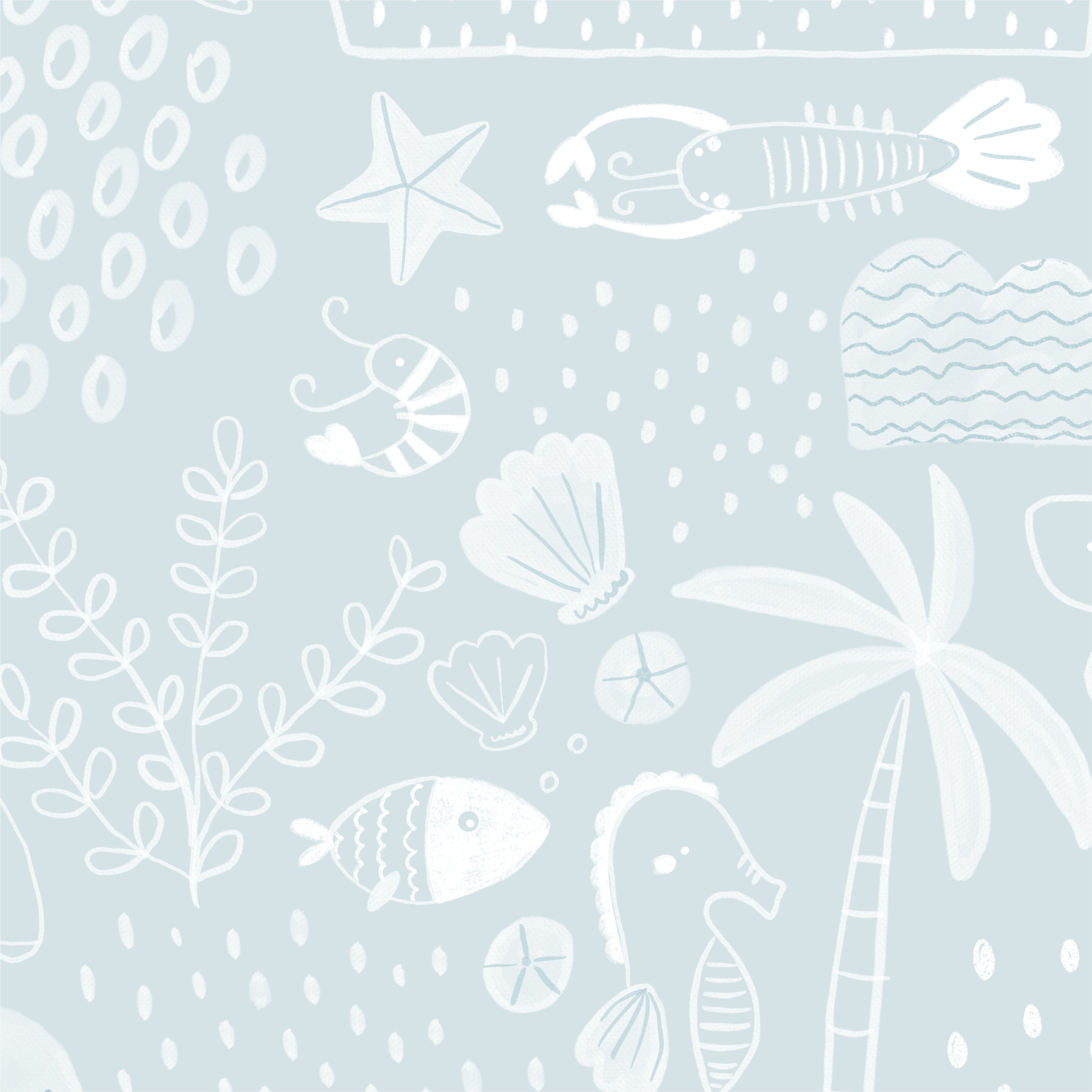 Papel de Parede Banco de Areia color Azul  2,80 x 0,45 m