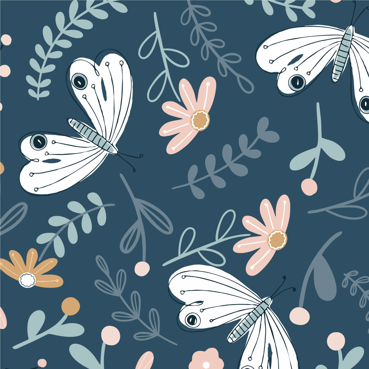 Papel de Parede Asas color Cobalto 2,80 x 0,45 m