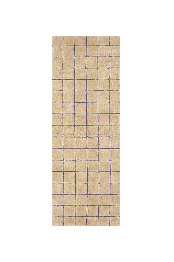 Passadeira de Lã Lavável Lorena Canals Woolable® Mosaic Âmbar 80 x 230 cm