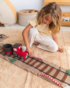 Almofada Ride & Roll Trem 14 x 30 x12 cm faixa 20 x 400 cm