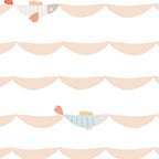 Papel de Parede Escamas Coral  2,80 x 0,45 m