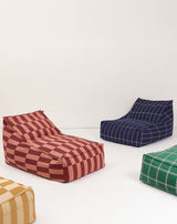 Puff VIBES long maroon tiles 70 x 105 x 57 cm