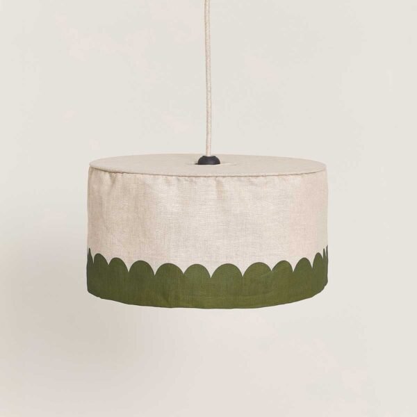 Lustre VIBES linho verde 40 x 18 cm