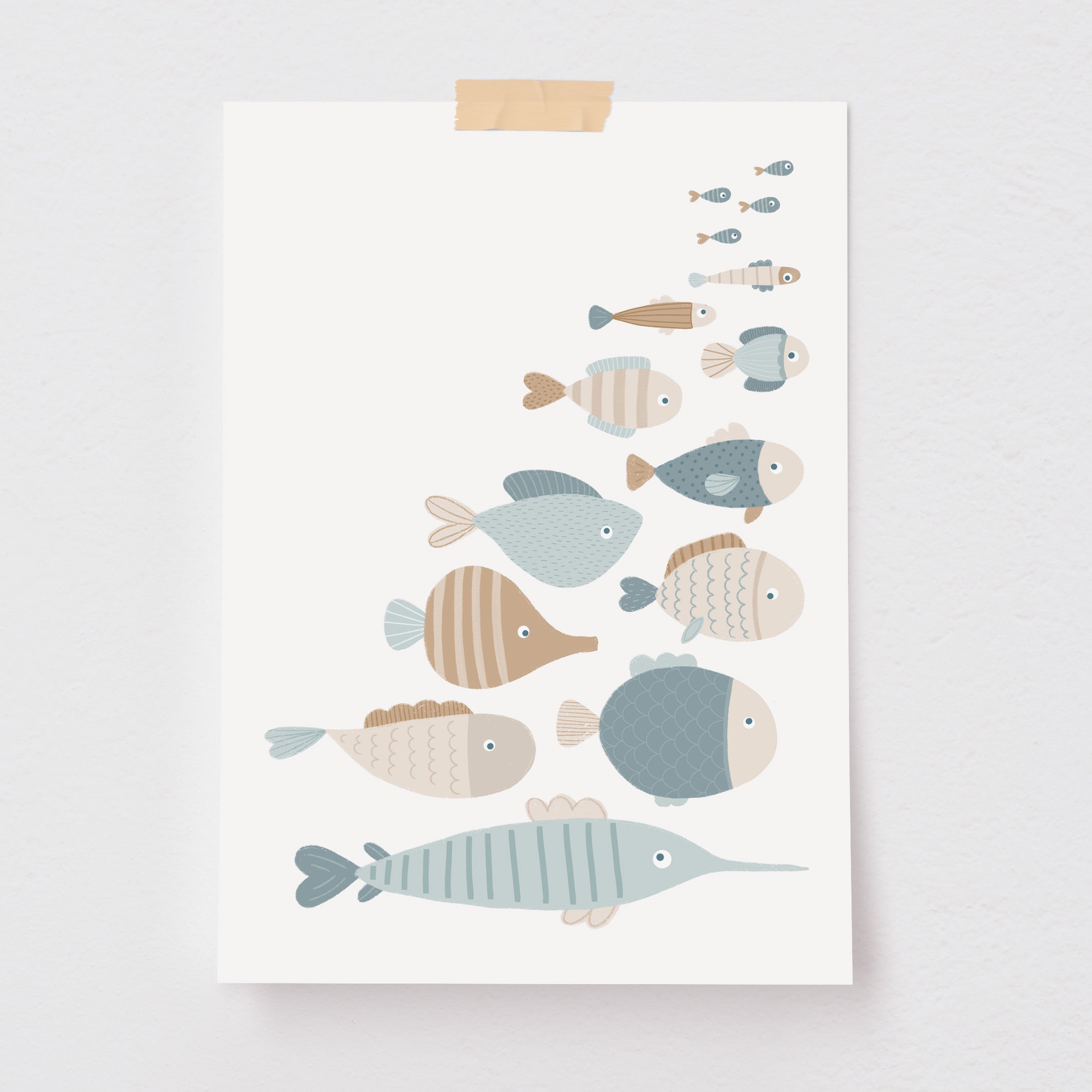 Pôster Decorativo Cardume