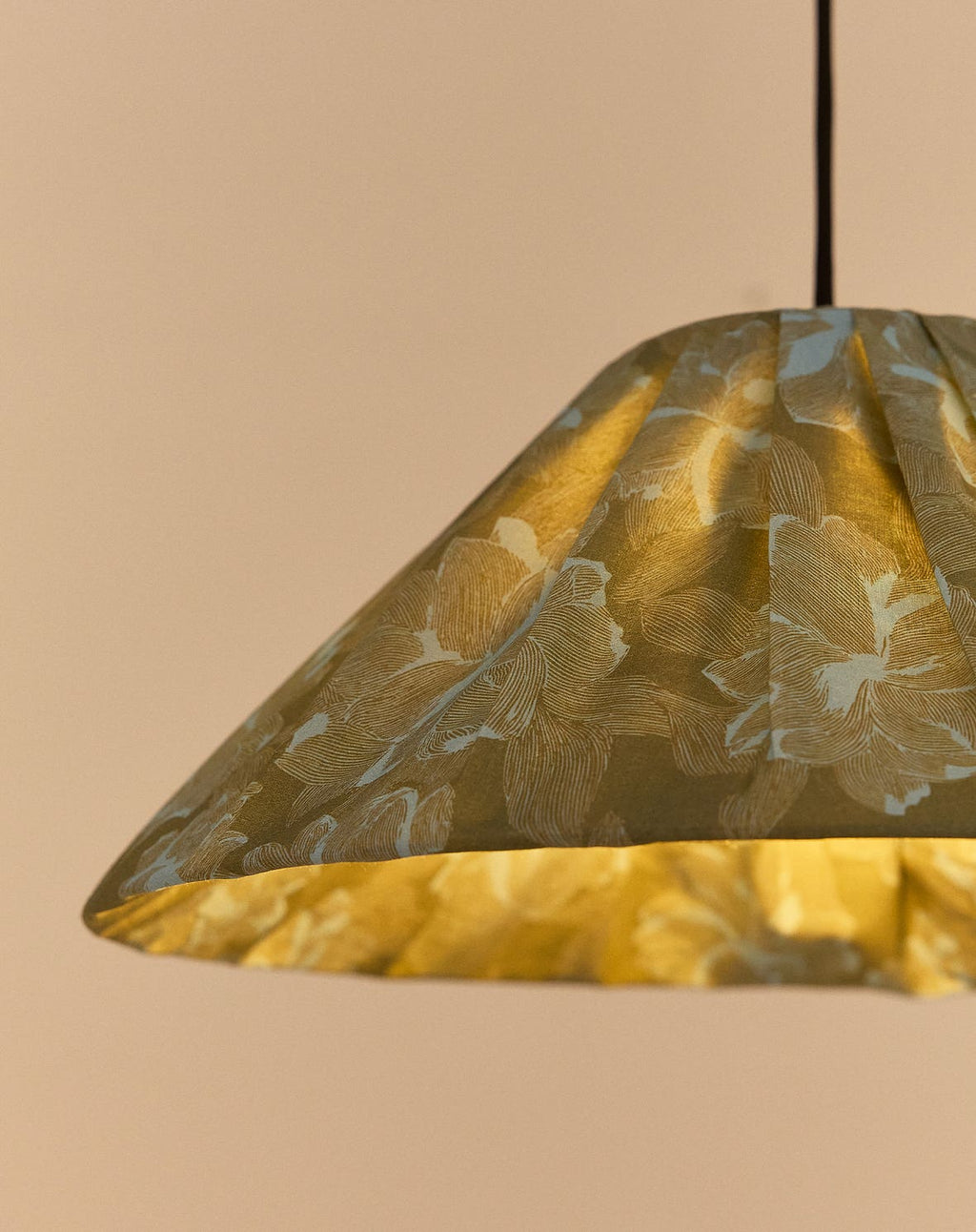 Lustre AVA peonias verde 50 X 21 cm