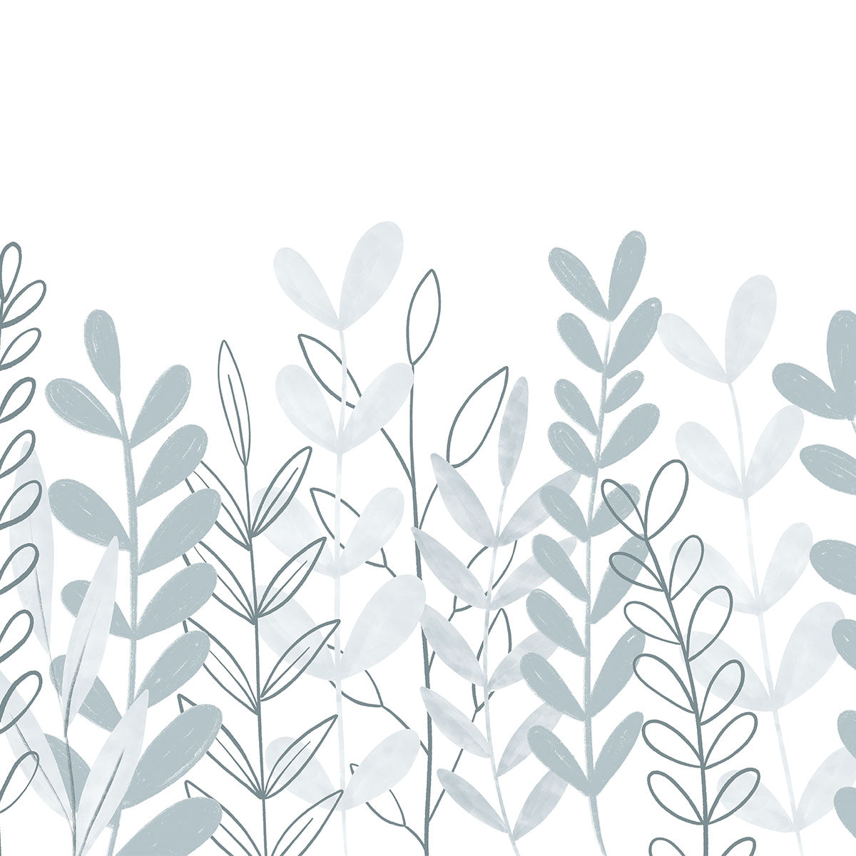 Painel de Parede Aquarela Azul Pedra 2,80 x 0,45 m