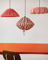 Lustre AVA peonias vermelho 50 X 21 cm