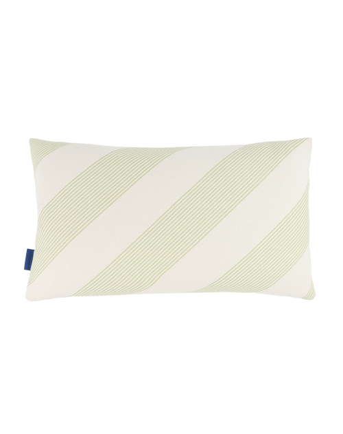 Almofada REMI listras diagonal verde 50 x 30 cm