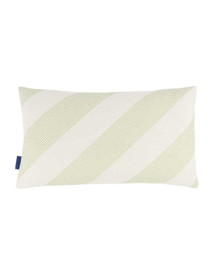 Almofada REMI listras diagonal verde 50 x 30 cm
