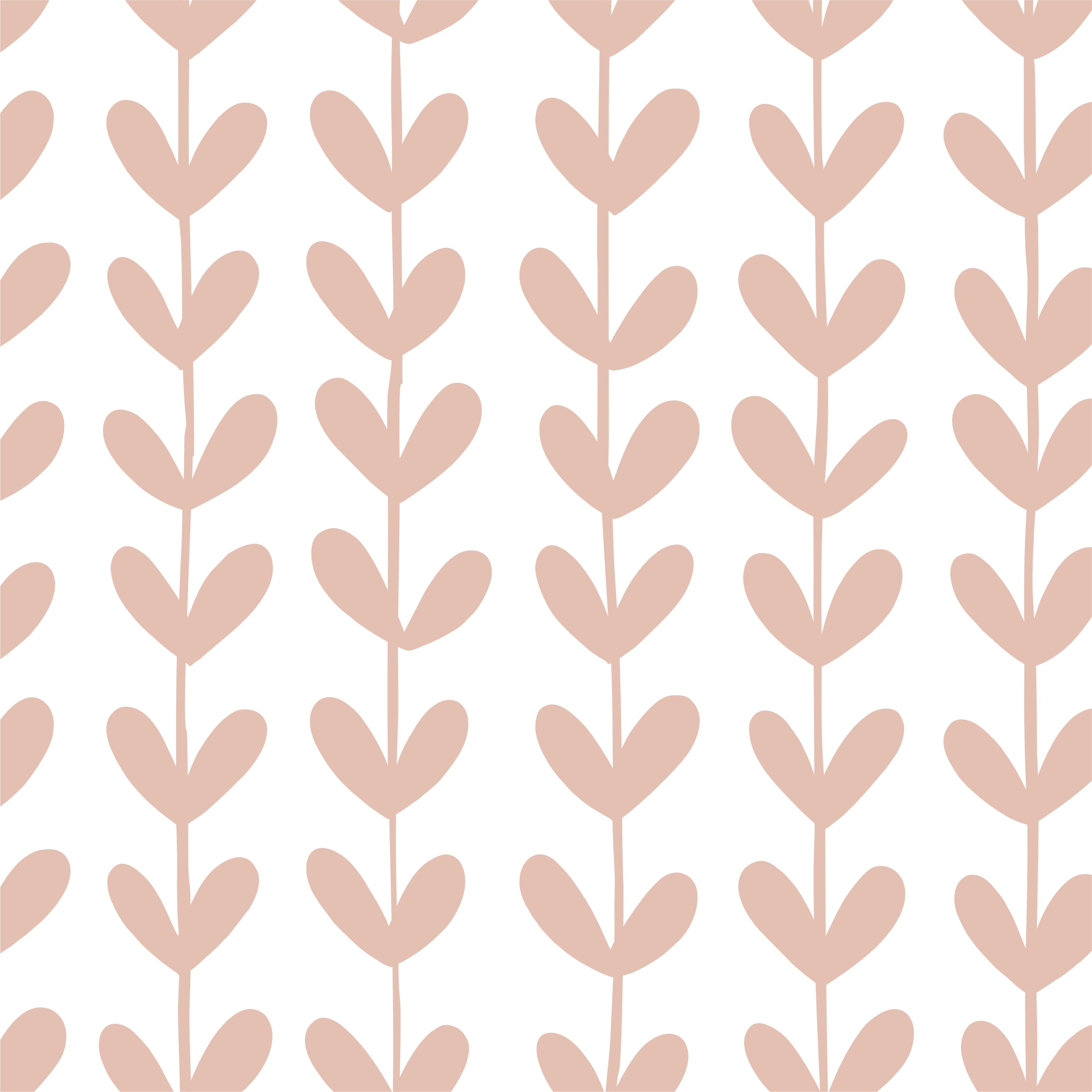 Papel de Parede Vaso de Alecrim Rosa  2,80 x 0,45 m