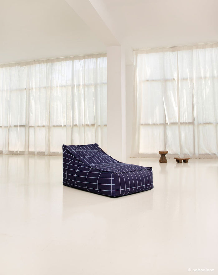 Puff VIBES long navy blue 70 x 105 x 57 cm