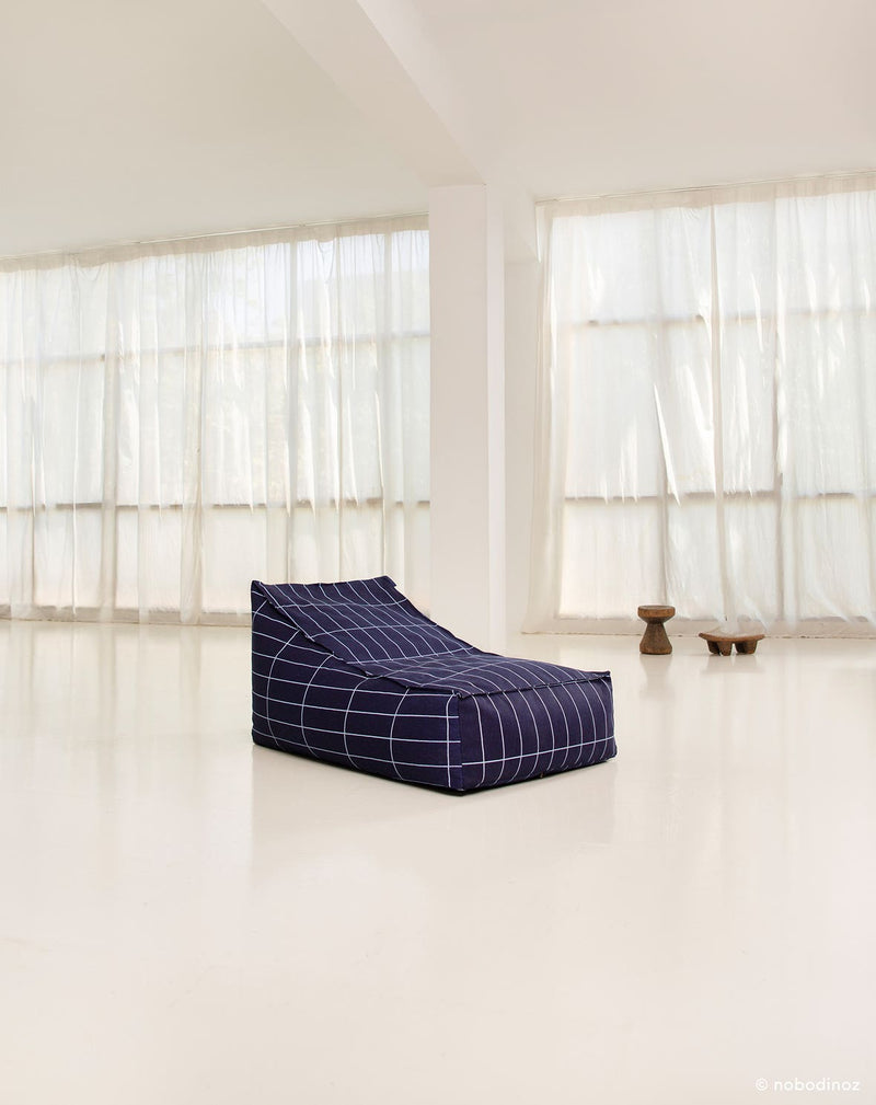 Puff VIBES long navy blue 70 x 105 x 57 cm