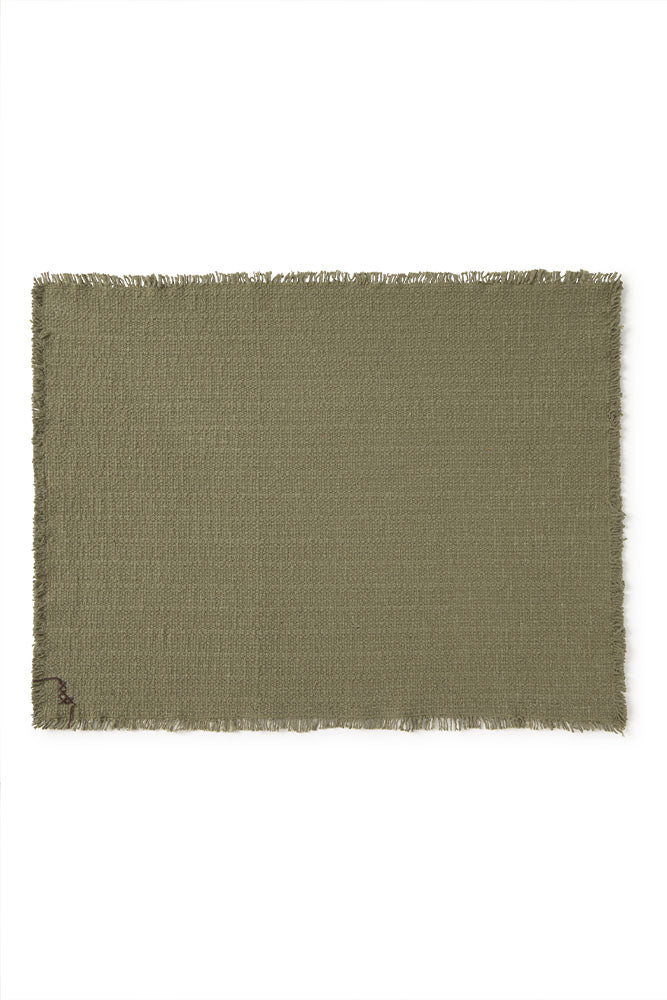 Jogo Americano Lorena Canals Handloom - Kit 2 unidades – Kaki - Caqui 38 x 50 cm