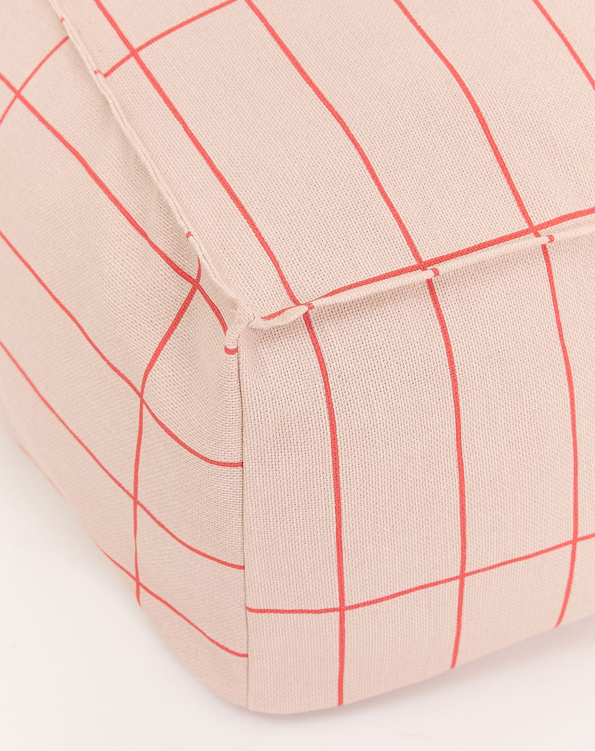 Puff VIBES long vermelho e rosa 70 x 105 x 57 cm
