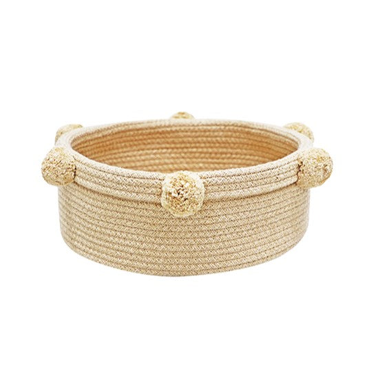 Cesto Tray Dourado Ø30 x 15 cm