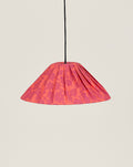Lustre AVA peonias vermelho 50 X 21 cm