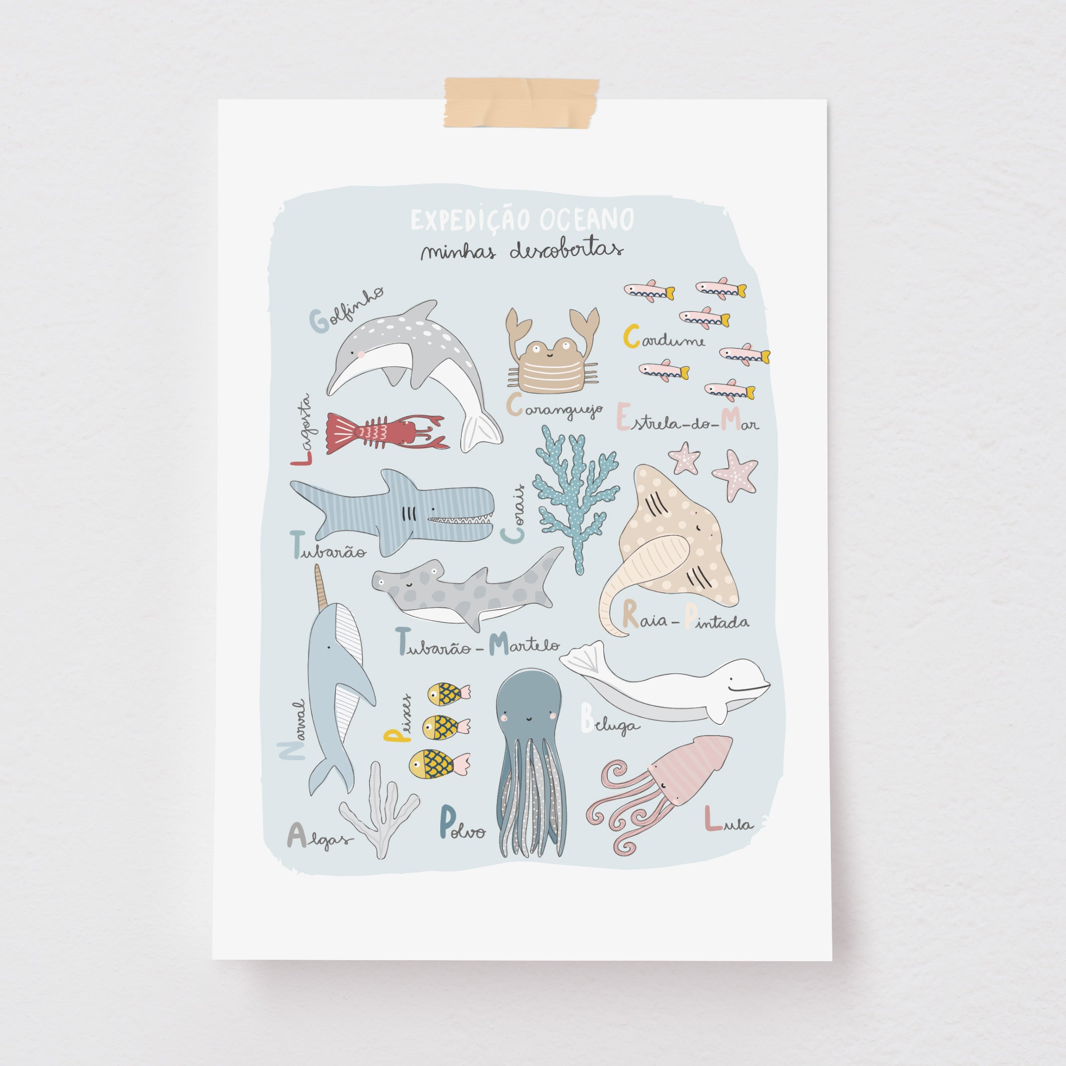 Pôster Decorativo Expedição Oceano