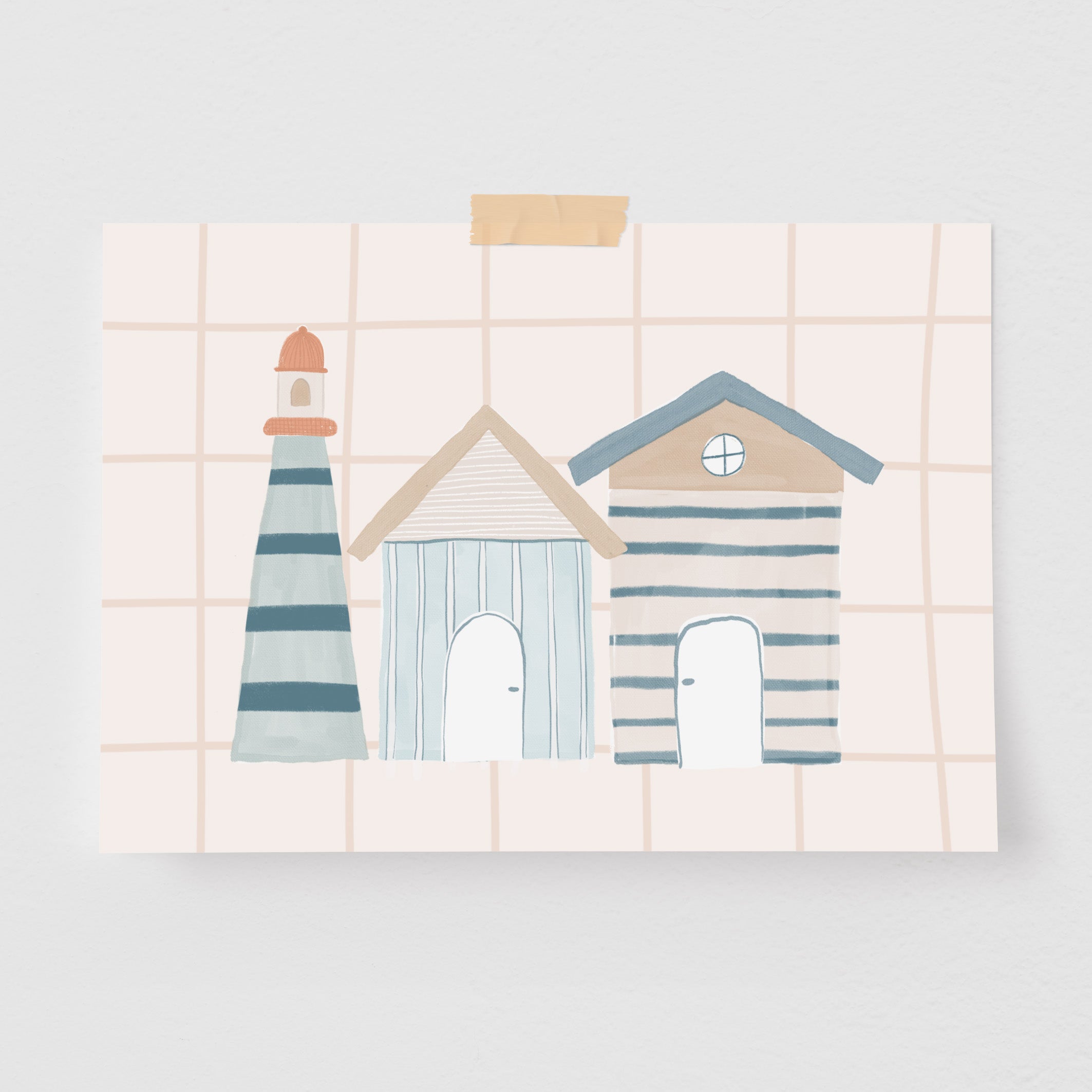 Pôster Decorativo Casa de Praia