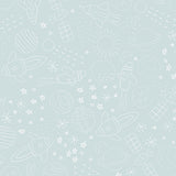 Papel de Parede Cosmos color Azul bebê 2,80 x 0,45 m