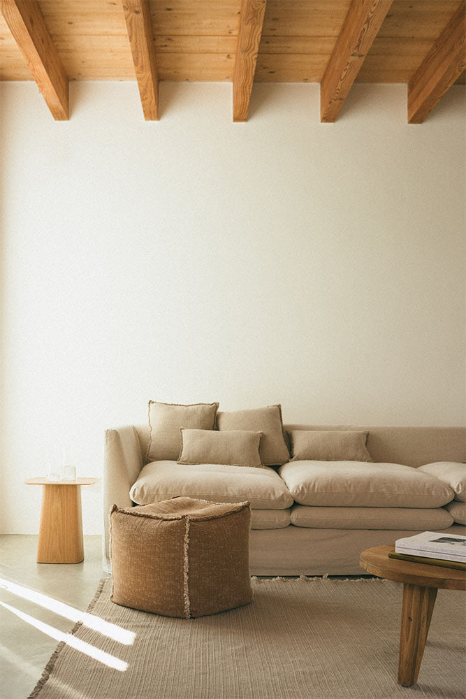 Puff Lorena Canals Handloom Ocre 45 x 45 x 45 cm