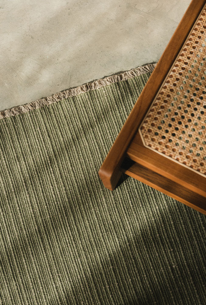 Tapete Lavável em Handloom Cáqui 140x200 cm