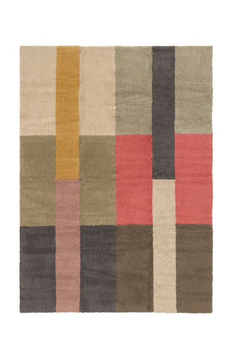 Tapete de Lã Lavável Lorena Canals Woolable® Multicor – Feito à Mão 170 x 240 cm