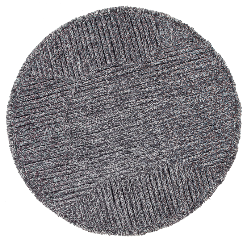 Tapete Lavável Redondo Black Tea 160 cm