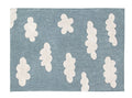 Tapete Lavável Nuvem Azul Vintage 120 x 160 cm