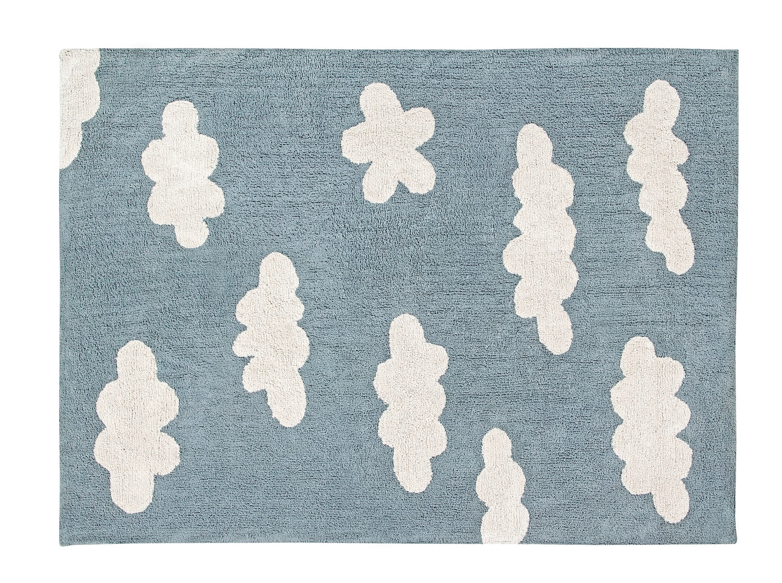 Tapete Lavável Nuvem Azul Vintage 120 x 160 cm