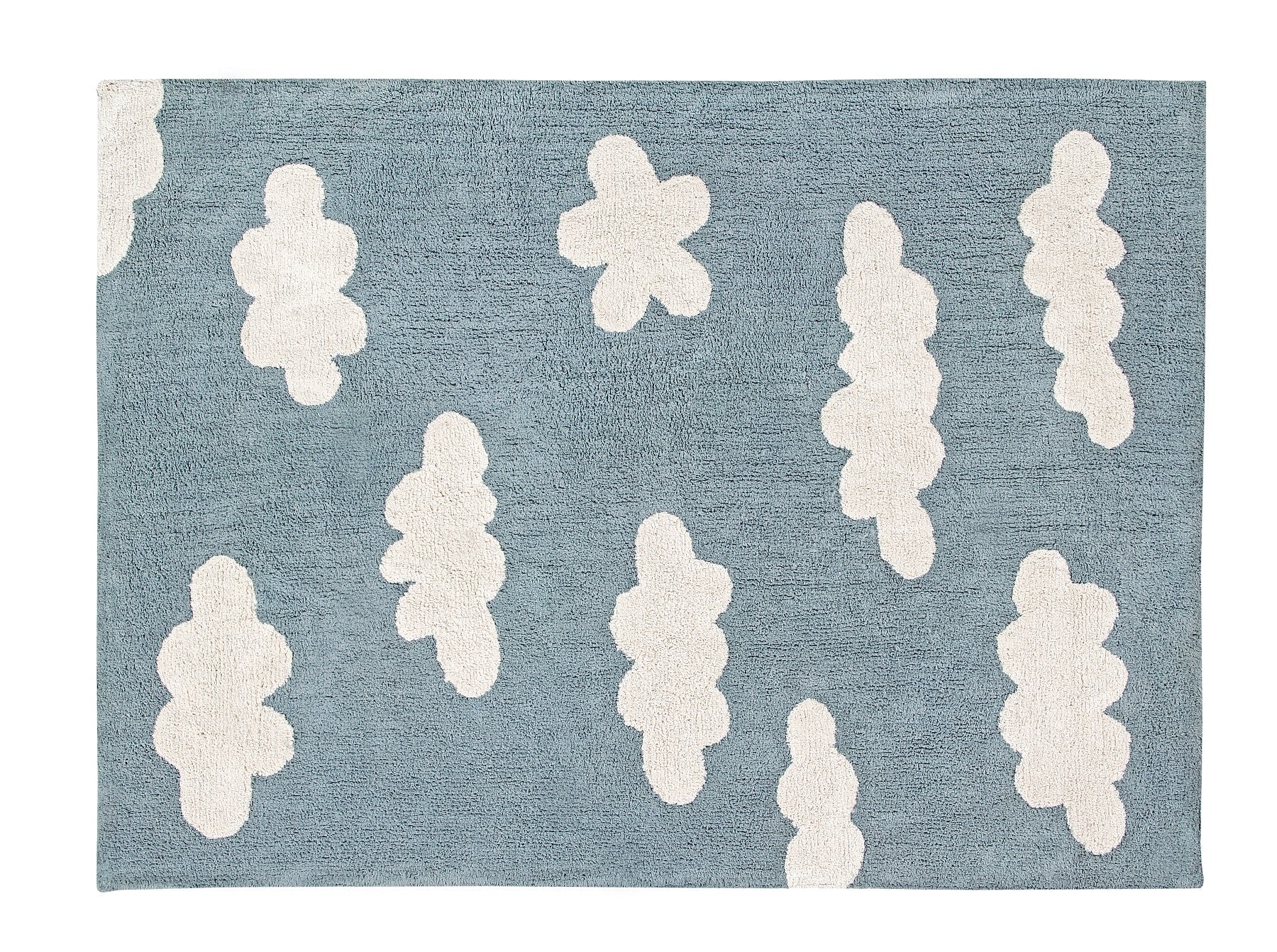 Tapete Lavável Nuvem Azul Vintage 120 x 160 cm