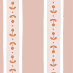 Papel de Parede Caminho de Sementes color Rosa  2,80 x 0,45 m