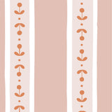Papel de Parede Caminho de Sementes color Rosa  2,80 x 0,45 m