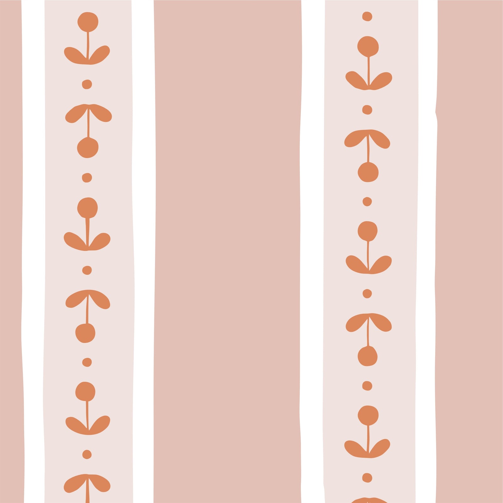 Papel de Parede Caminho de Sementes color Rosa  2,80 x 0,45 m