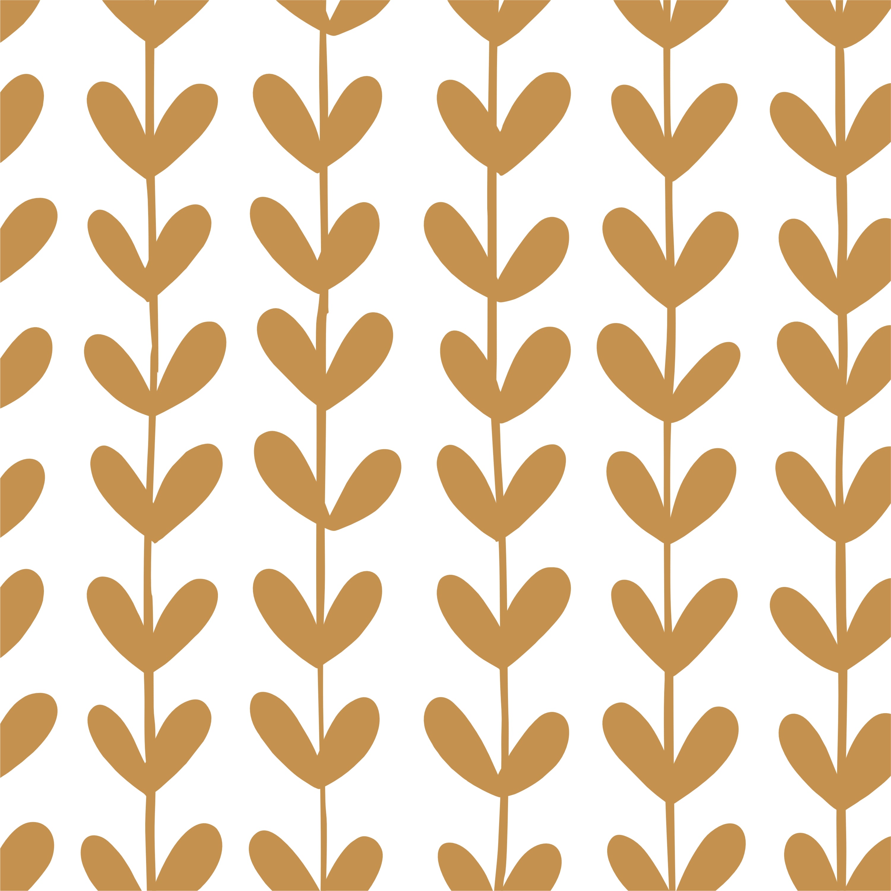 Papel de Parede Vaso de Alecrim Ocre  2,80 x 0,45 m