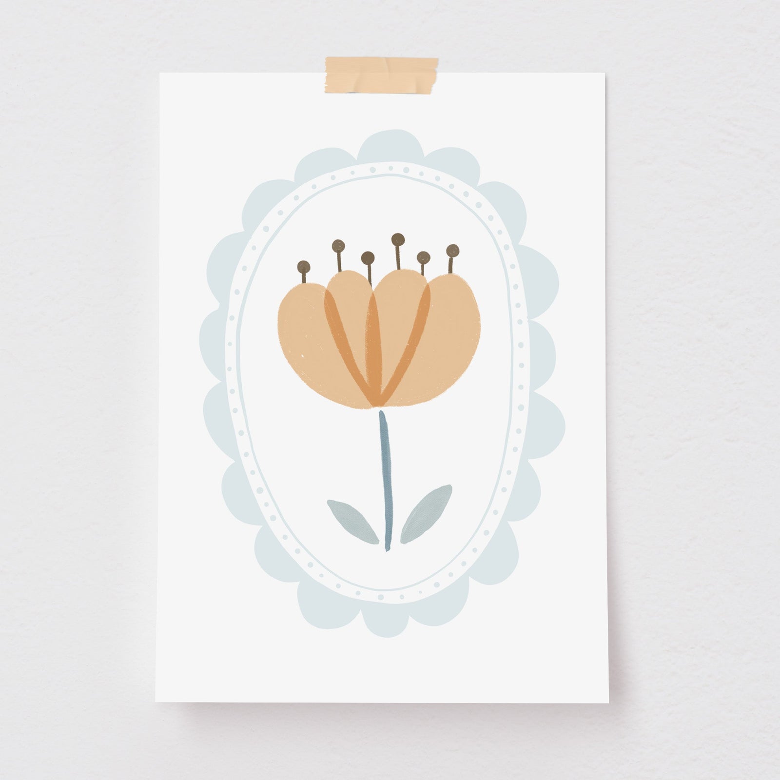 Pôster Decorativo Peonia