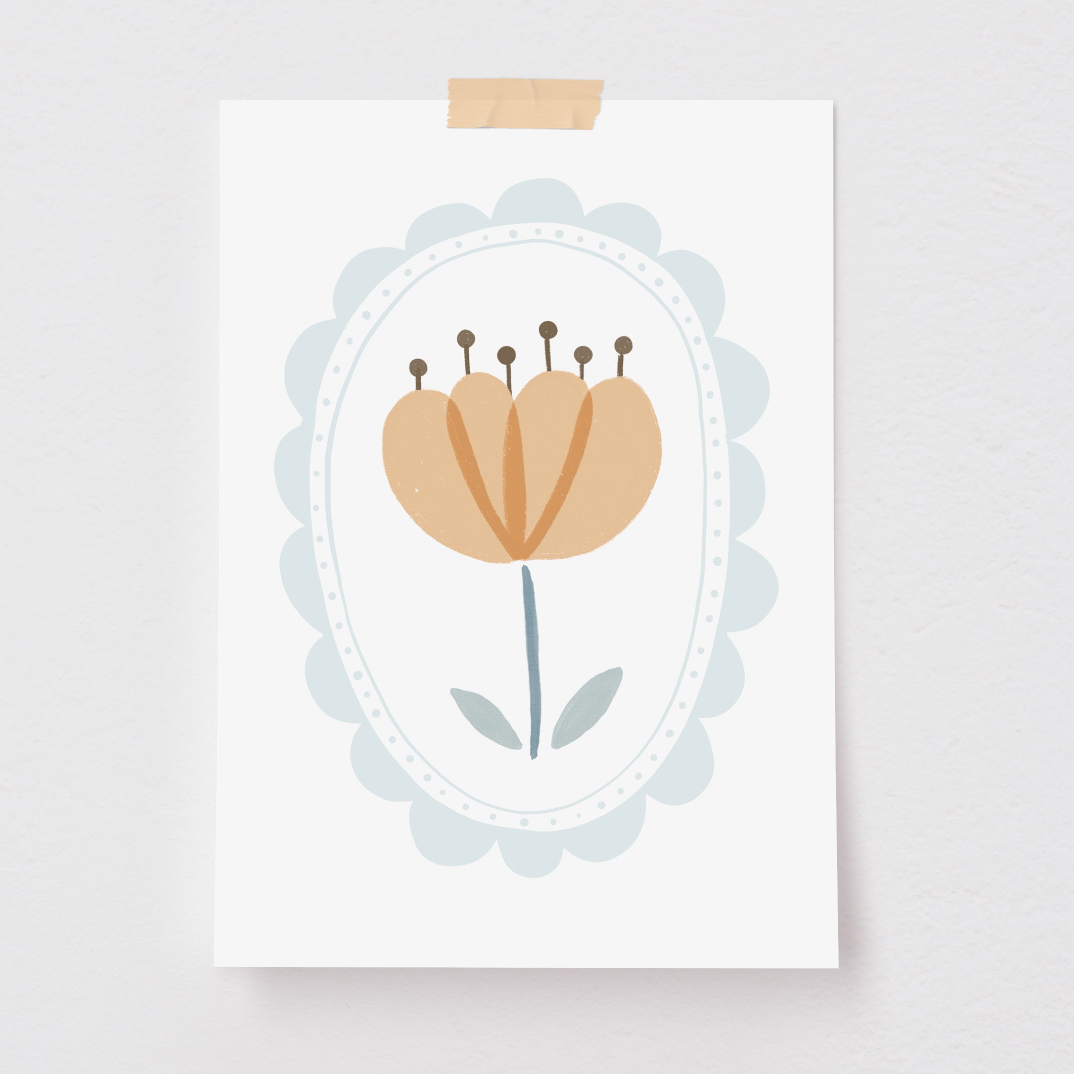 Pôster Decorativo Peonia