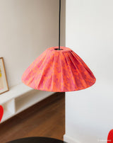 Lustre AVA peonias vermelho 50 X 21 cm